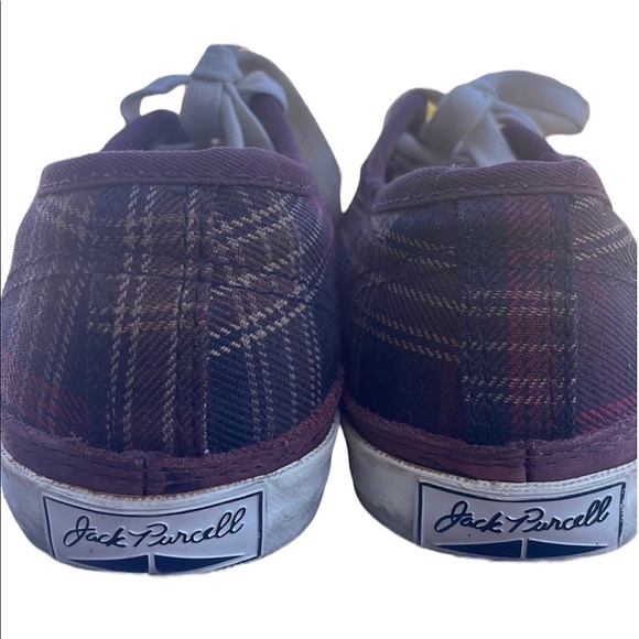 Converse Jack Purcell Plaid Checks Sneakers Mens Size 5 Womens 6.5 Unisex - Picture 9 of 13